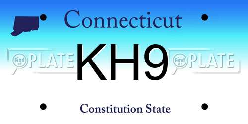 KH9 Connecticut License Plate