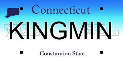 KINGMIN Connecticut License Plate