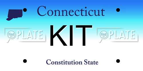 KIT Connecticut License Plate