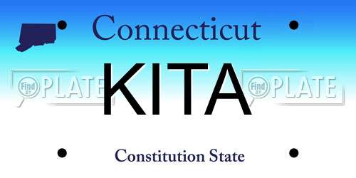 KITA Connecticut License Plate