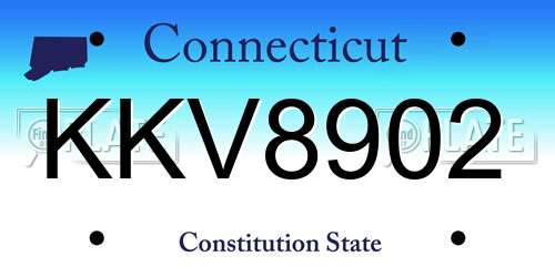 KKV8902 Connecticut License Plate