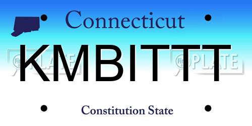 KMBITTT Connecticut License Plate