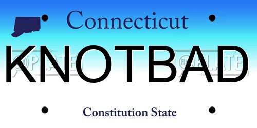 KNOTBAD Connecticut License Plate