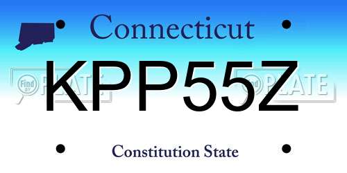 KPP55Z Connecticut License Plate