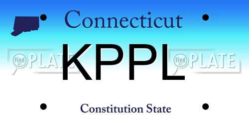 KPPL Connecticut License Plate