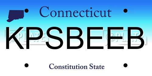 KPSBEEB Connecticut License Plate