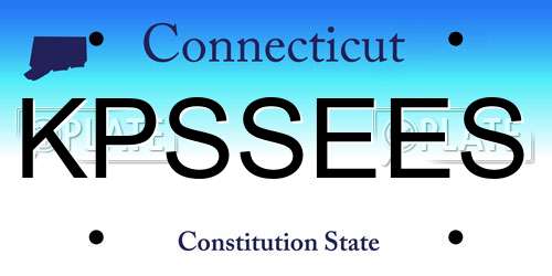 KPSSEES Connecticut License Plate