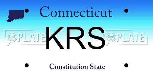 KRS Connecticut License Plate