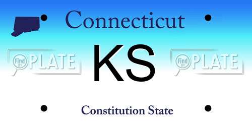 KS Connecticut License Plate