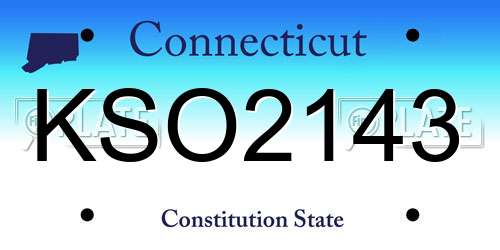 KSO2143 Connecticut License Plate