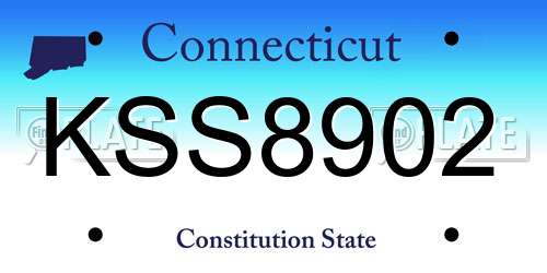 KSS8902 Connecticut License Plate