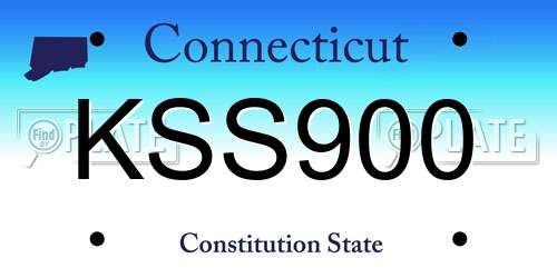 KSS900 Connecticut License Plate