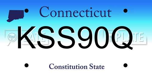 KSS90Q Connecticut License Plate