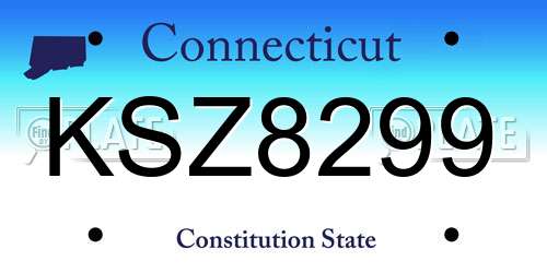 KSZ8299 Connecticut License Plate