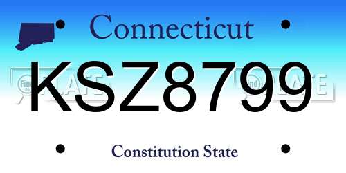 KSZ8799 Connecticut License Plate