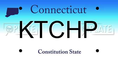 KTCHP Connecticut License Plate