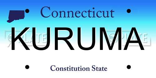 KURUMA Connecticut License Plate