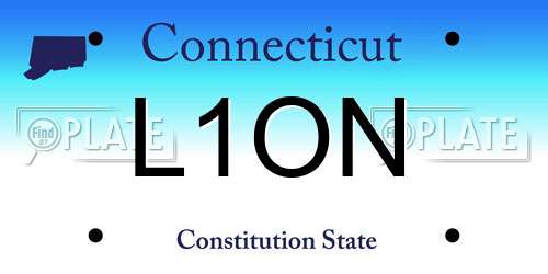 L1ON Connecticut License Plate