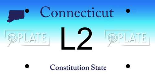 L2 Connecticut License Plate