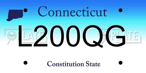 L200QG Connecticut License Plate