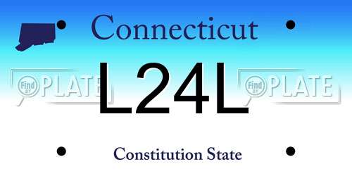 L24L Connecticut License Plate