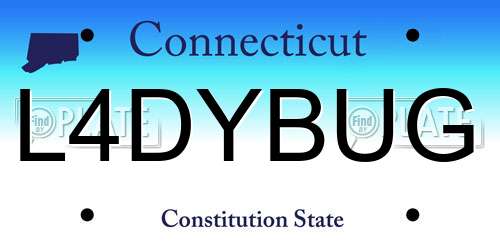 L4DYBUG Connecticut License Plate