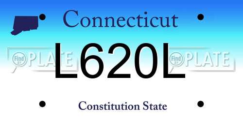 L620L Connecticut License Plate