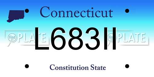 L683II Connecticut License Plate