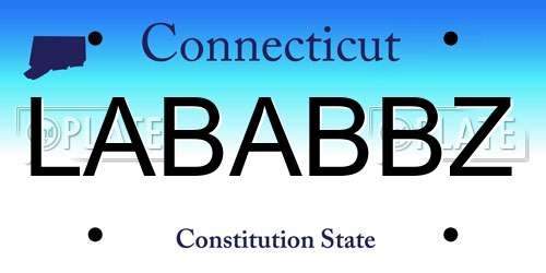 LABABBZ Connecticut License Plate
