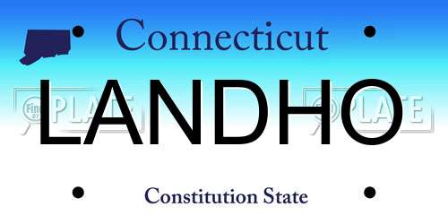 LANDHO Connecticut License Plate