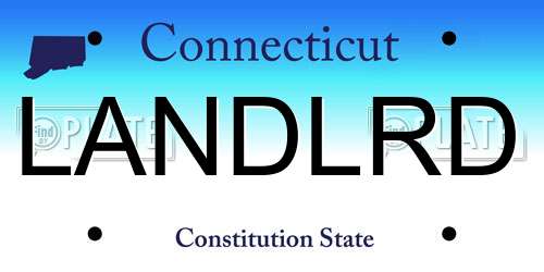 LANDLRD Connecticut License Plate