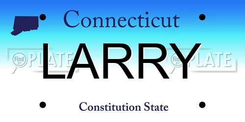 LARRY Connecticut License Plate