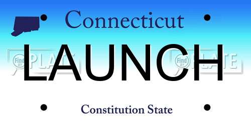 LAUNCH Connecticut License Plate