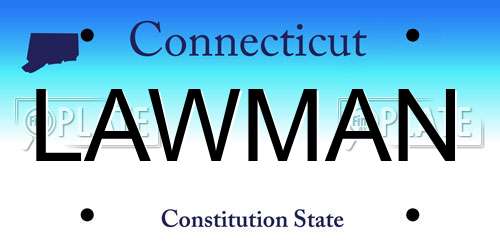 LAWMAN Connecticut License Plate