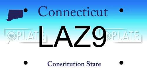 LAZ9 Connecticut License Plate