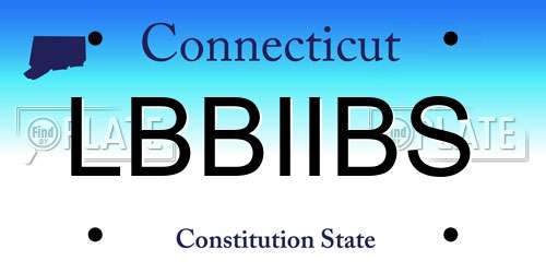 LBBIIBS Connecticut License Plate