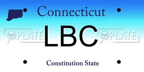 LBC Connecticut License Plate