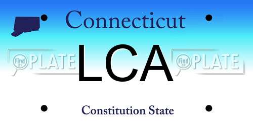 LCA Connecticut License Plate