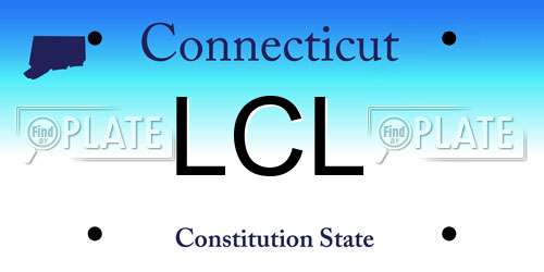 LCL Connecticut License Plate