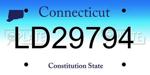 LD29794 Connecticut License Plate