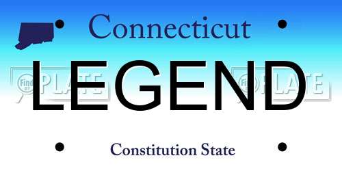 LEGEND Connecticut License Plate