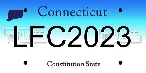 LFC2023 Connecticut License Plate