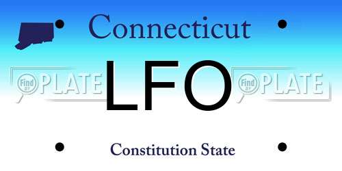 LFO Connecticut License Plate