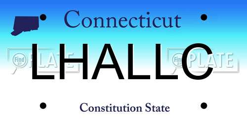 LHALLC Connecticut License Plate