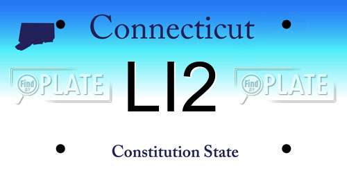LI2 Connecticut License Plate