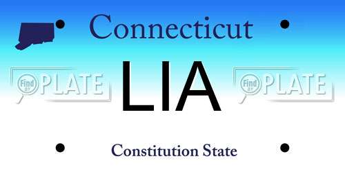 LIA Connecticut License Plate