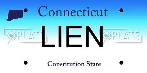 LIEN Connecticut License Plate