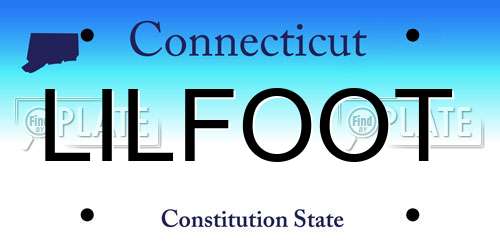 LILFOOT Connecticut License Plate