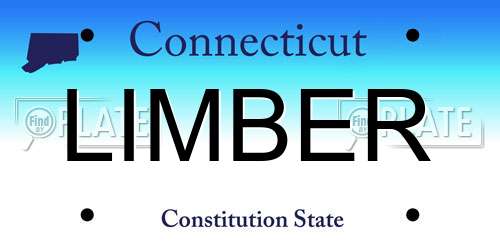 LIMBER Connecticut License Plate