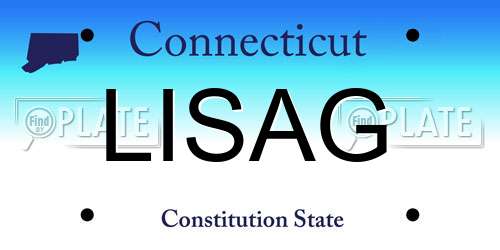 LISAG Connecticut License Plate